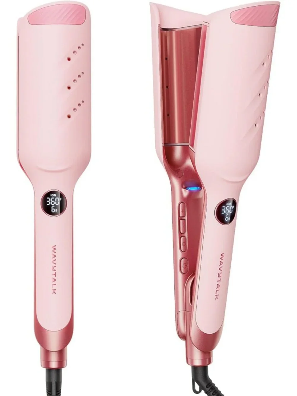 Ionic Hair Waver & Crimper for Beach Waves | Less Heat Damage, Frizz Control